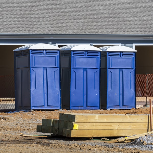 how can i report damages or issues with the portable toilets during my rental period in Arona Pennsylvania